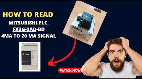 Mitsubishi PLC Analog to Digital FX3G-2AD-BD programming 4mA to 20mA| 0-10V #electronics #1k