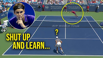 The Day Federer *INVENTED* a New Shot to Beat Djokovic (The SABR Improvisation)