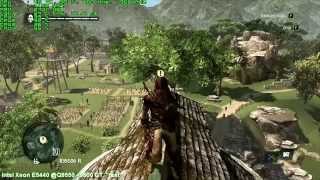 Assassins Creed IV Cpu test (Xeon E5440, 9600GT) Now with FPS Counter