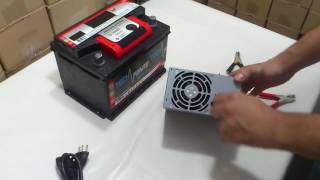 carregador de bateria carro com fonte de pc atx YouTube