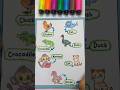 Belajar bahasa inggris nama binatang yuk! #shorts #shortvideo #reels #art