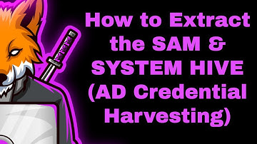How to Extract the SAM & SYSTEM HIVE (AD Credential Harvesting)