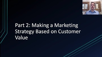 Principles of Marketing Lesson 1 #2 | Making a Marketing Strategy Based on Customer Value