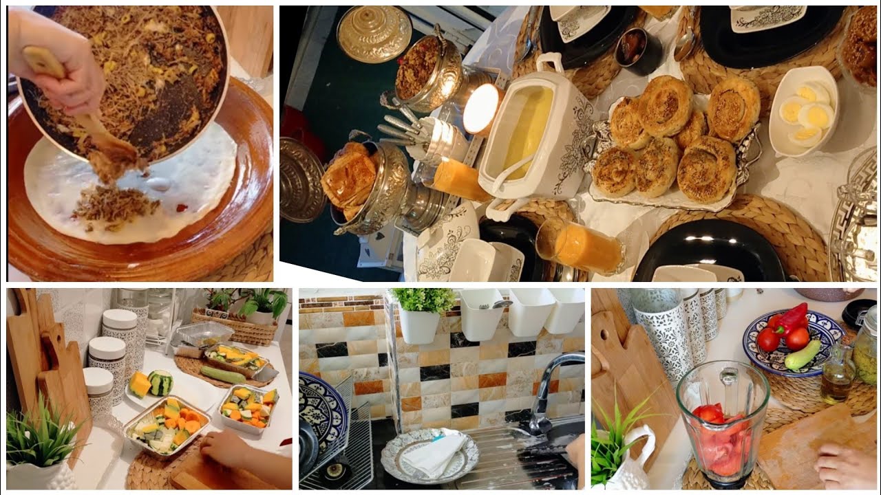 روتين من السحور إلى الفطور🌙 اقتراح مائدة بشهيوات سهلة ma routine ramadan