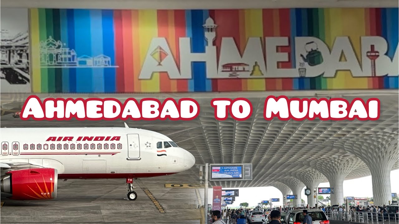 Ahmedabad to Mumbai Flight | Full Journey | Airport Detail | Plane Spotting | Airbus A320 