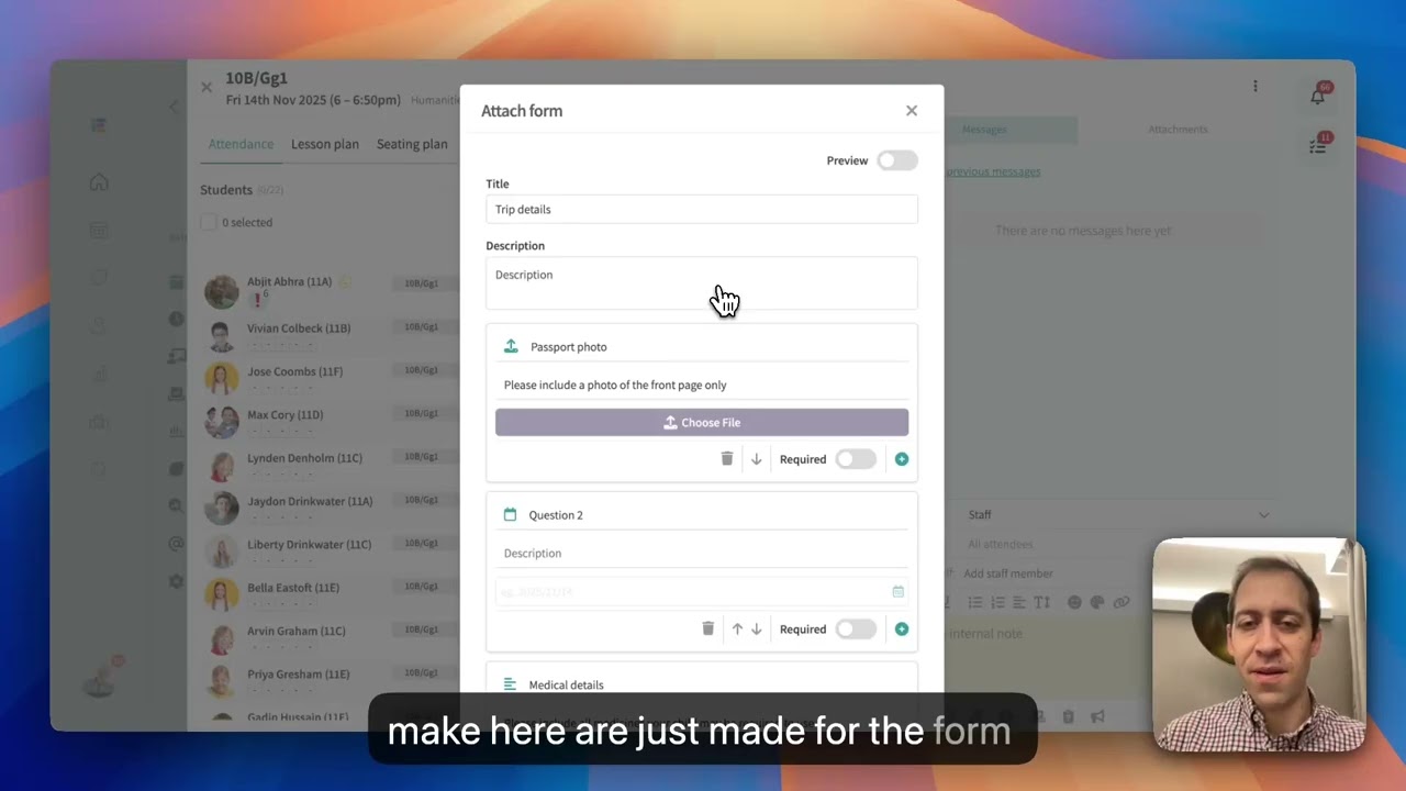 Parent & student forms