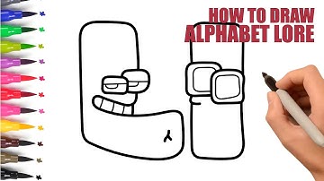 How To Draw Alphabet Lore Step By Step | Big And Small Alphabet Lore L | Easy Drawing For Kids
