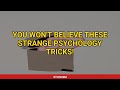 You Won't Believe These Strange Psychology Tricks! #Shorts