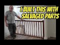 Perfect Handrail Built Almost Entirely from Salvaged Materials