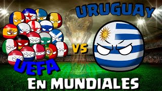 URUGUAY vs UEFA en todos los MUNDIALES COUNTRYBALL