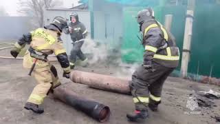 В Кургане сотрудники МЧС России ликвидировали крупный пожар в частном секторе