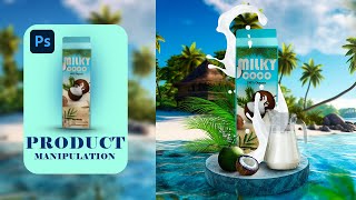 MILKY COCO ADVERTISING DESIGN | Photoshop Brand Manipulation