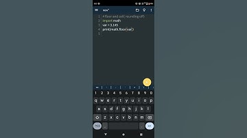 python - floor and ceil