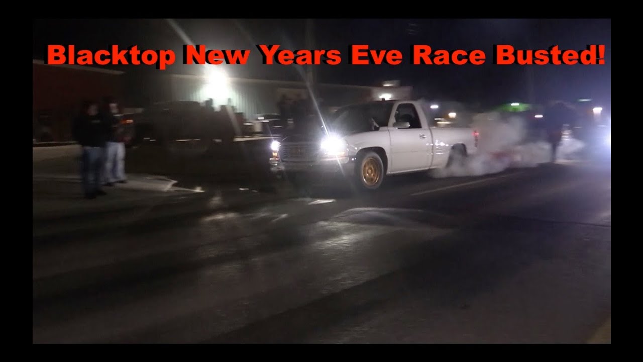 OKC New Years Eve Street Race Busted By Police!