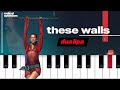 Dua Lipa - These Walls (Piano Tutorial)