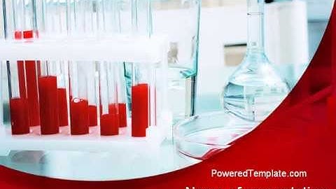 Laboratory Ware PowerPoint Template by PoweredTemplate.com