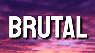 Olivia Rodrigo - brutal (Lyric Video)