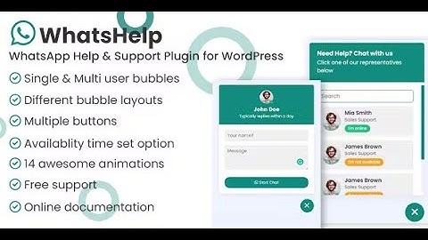 WhatsApp Chat Support Pro WordPress Plugin By ThemeAtelier