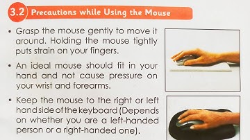 Information Communication Technology | STD - 3 | Unit 3.2 |  Precautions while using the Mouse