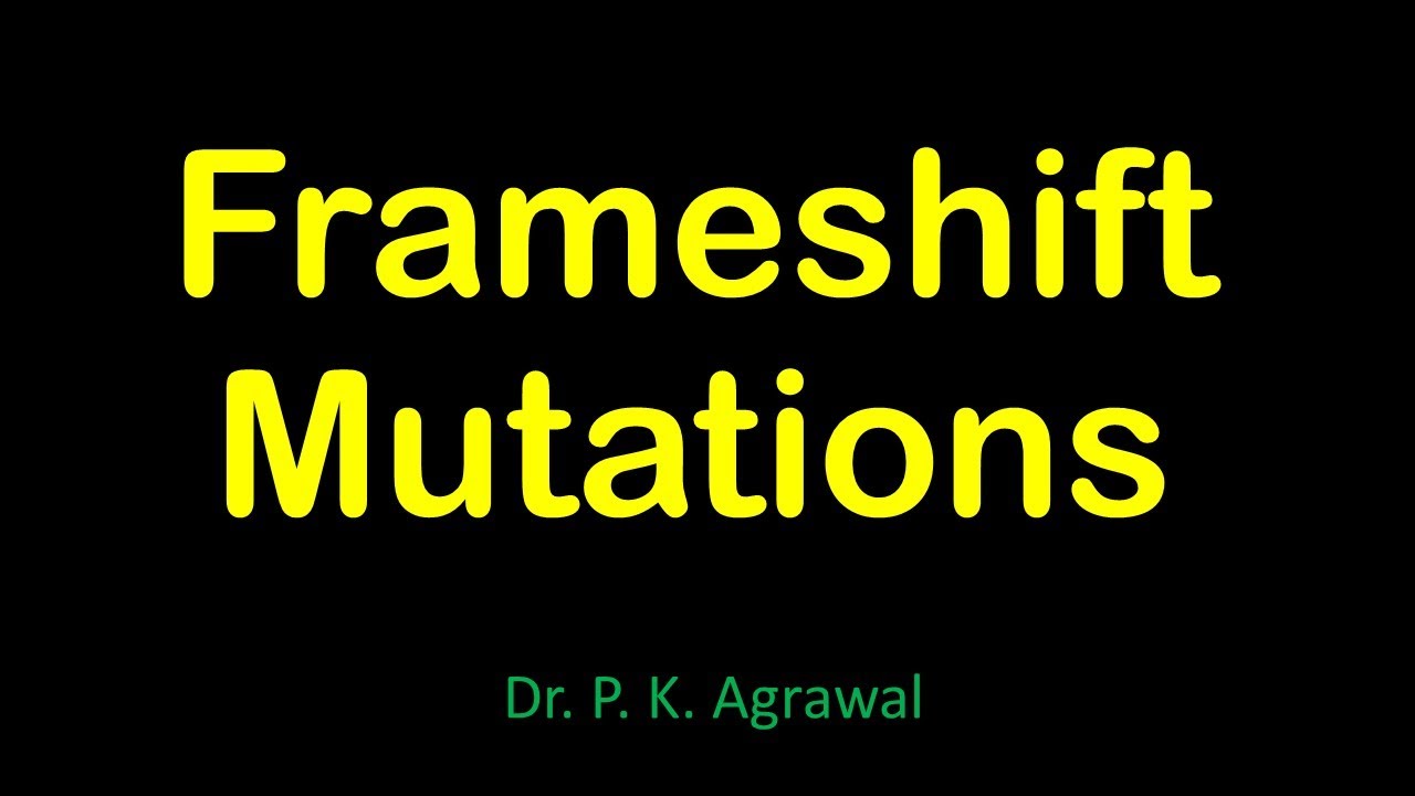 Frameshift Mutations - YouTube