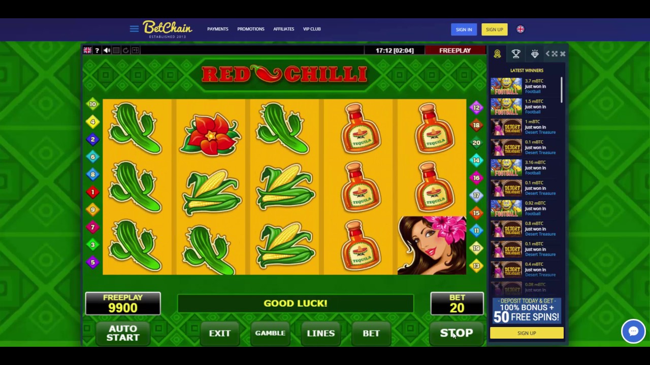 The Red Chilli Slots Game