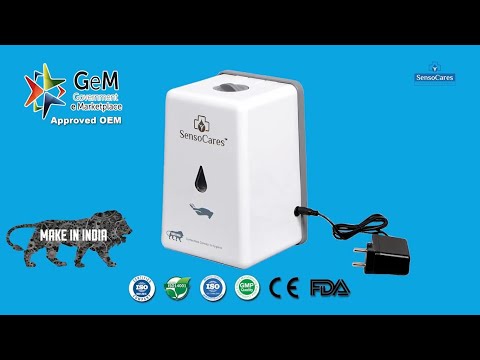 [English] SensoCares Contactless Connect to Hygiene   Automatic Touchless  Hand Sanitizer Dispenser