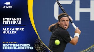 Stefanos Tsitsipas Vs. Alexandre Muller Extended Highlights 2025 Us Open Round 1