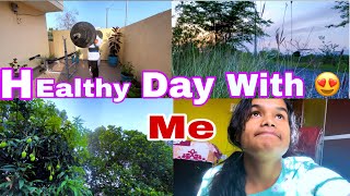 A healthy day with fitness freak girl|😍Day 20|🔥 From देवभूमि।