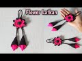 Easy latkan making tutorial || how to make fabric flower latkan || #madhurafashionkatta