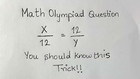 Math Olympiad Question | Nice Algebraic Equation | You should know this logic!!