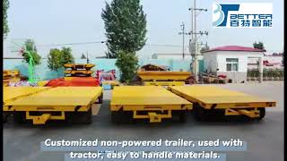 🏭 Unpowered trailer | oil fired power, a team of short-distance transport trailer solve workshop