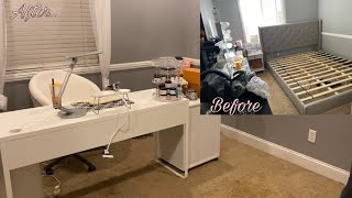 TRANSFORMING MY ROOM INTO MY NAIL ROOM | Follow me on my nail journey 💜