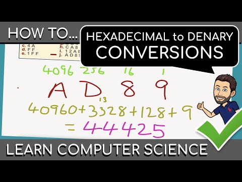 HEXADECIMAL TO DENARY CONVERSIONS and the Fundamentals of data representation in Computer Science