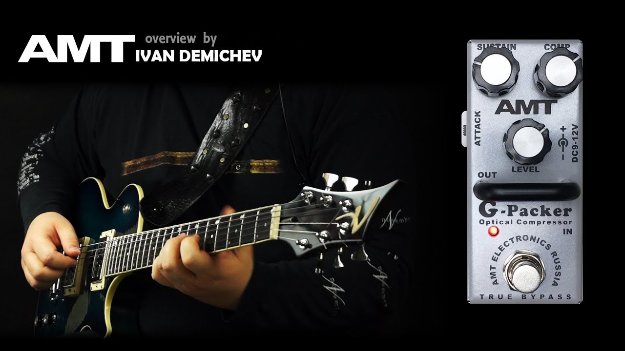 AMT GPacker optical compressor DEMO (no talking) YouTube