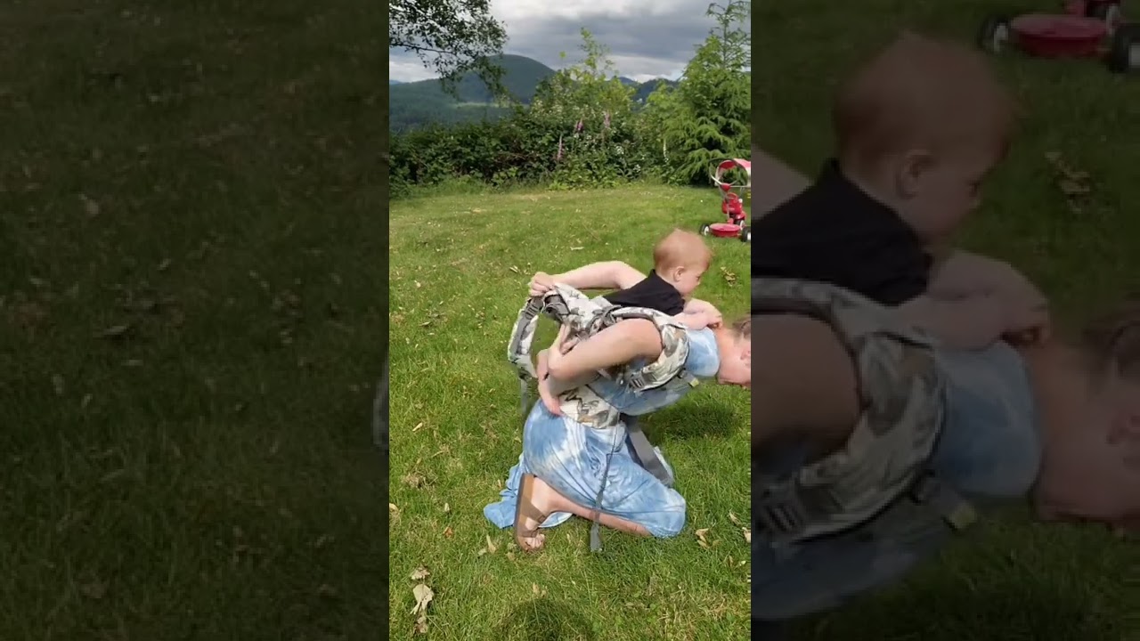 Superman Toss | Getting baby into a back carry