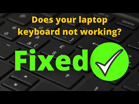 Laptop Keyboard Not Working In Windows 10  Fix Your Laptop Keys Not Typing