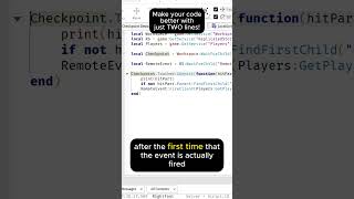 make your roblox scripts 10 times better with just TWO lines of code #foryou #roblox #scripting
