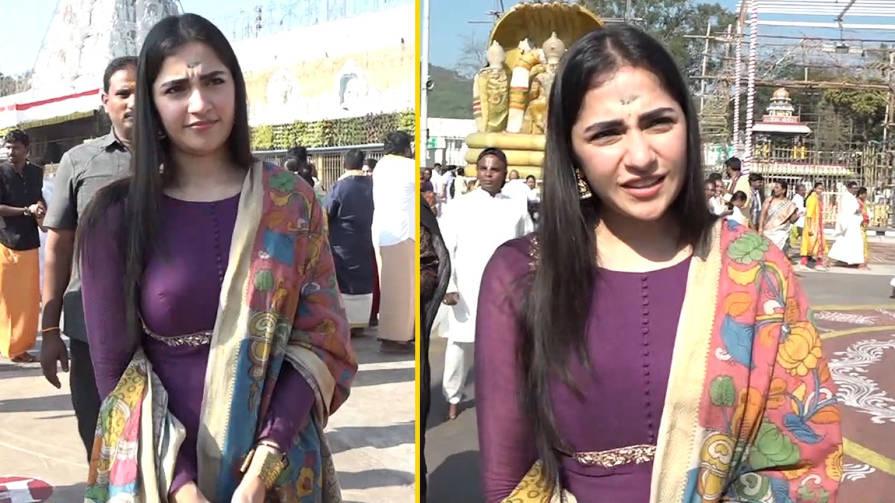 Actress Rukmini Vasanth Visuals @ Tirumala