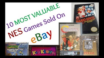 Top 10 Most Valuable NES Games Sold on eBay - Collectible game prices