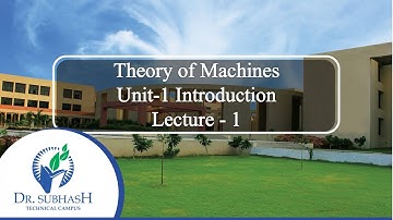 TOM-Unit-1-Lecture-1- Introduction to Theory of Machines- by Prof. H.D.Rathod