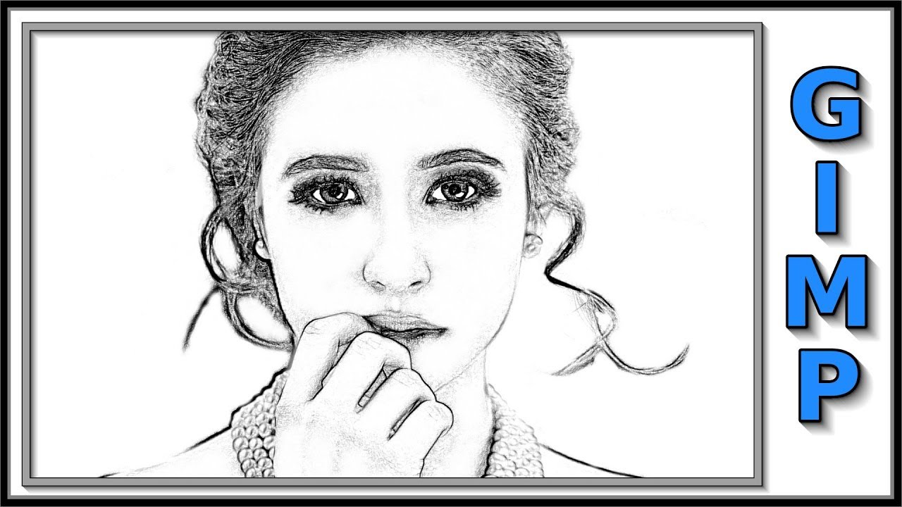 How to Convert an Image into Pencil Sketch  GIMP 210  YouTube