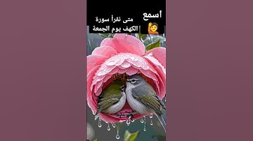 متى نقرأ سورة الكهف يوم الجمعة #صلوا_على_النبي #الدعاء_المستجاب #اكسبلور #لايك