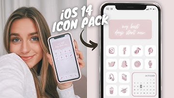 I MADE AN IOS 14 ICON PACK: how to make your home screen aesthetic!
