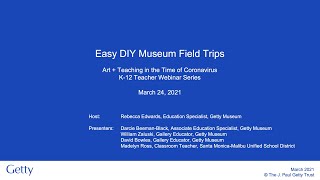 Easy DIY Virtual Museum Field Trips