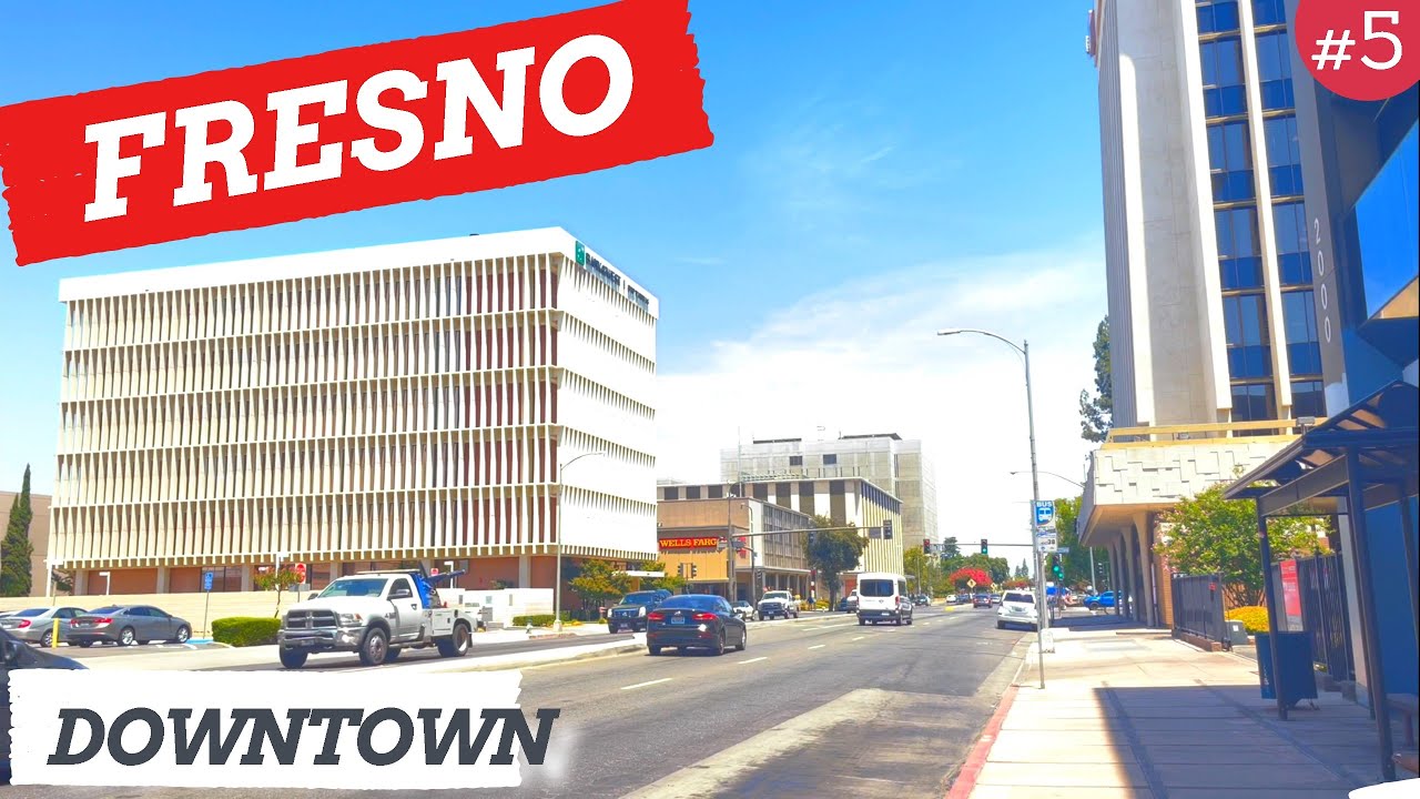 FRESNO, CALIFORNIA - Downtown Walking Tour - USA