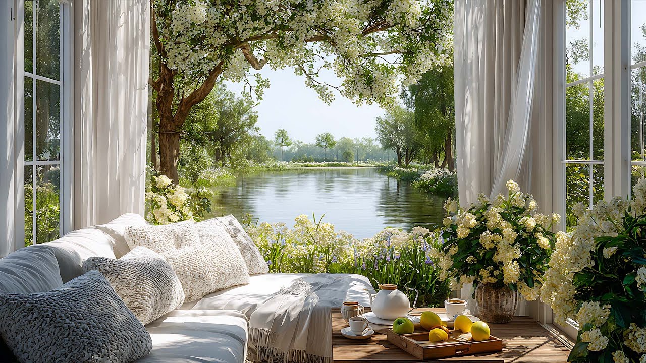 Morning by the Quiet Lake 🌿✨ Soft Ripples & Chirping Birds, Refresh Your Mind