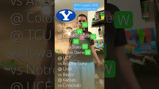 BYU Cougars 2026 Record Prediction