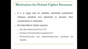 Block Cipher Design Principles
