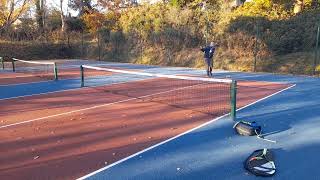 lta level 1 assistant course demonstration ( underarm serve)