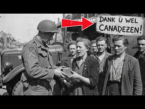 Dutch Civilians Couldn't Believe The Canadian Soldiers Were Giving Them Their Own Food - YouTube